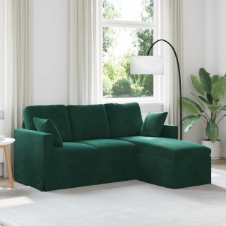 Sofa Ciemna zieleń 178 x 134 x 80 cm Aksamit