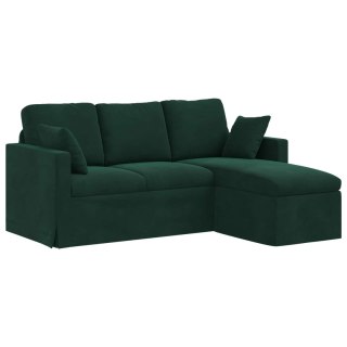 Sofa Ciemna zieleń 178 x 134 x 80 cm Aksamit