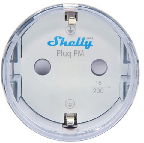 Inteligentne gniazdko 13A Shelly Plug PM Gen3 Matter biały