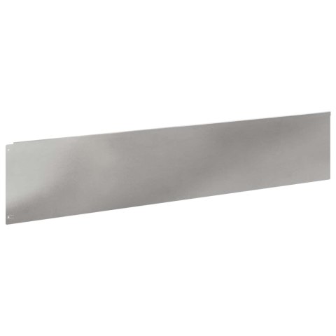 Krawężnik do trawnika 20 szt. 100 x 22 cm Stal srebrny