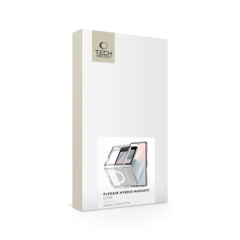 Etui pokrowiec na Samsung Galaxy Z Flip 6 / 7 FE FlexAir Hybrid MagSafe - przezroczysty
