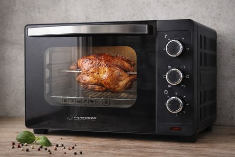 ESPERANZA MINI PIEKARNIK Z KONWEKCJĄ I ROŻNEM NAPOLI 1600W 25L EKO006N (OUTLET)