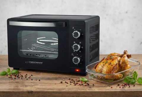 ESPERANZA MINI PIEKARNIK Z KONWEKCJĄ I ROŻNEM NAPOLI 1600W 25L EKO006N (OUTLET)