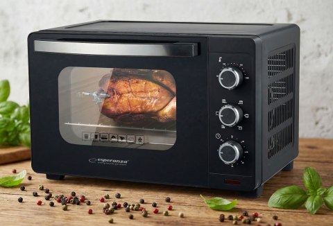 ESPERANZA MINI PIEKARNIK Z KONWEKCJĄ I ROŻNEM NAPOLI 1600W 25L EKO006N (OUTLET)
