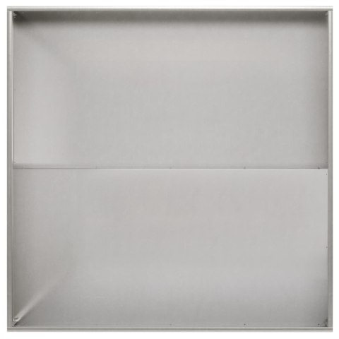 Doniczka ogrodowa 2 szt. srebrny 100 x 100 x 20 cm