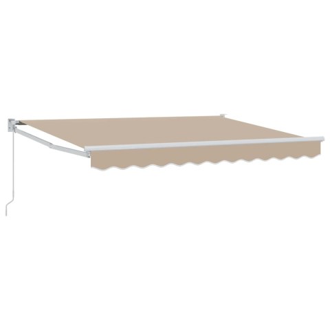 Markiza wysuwana Beżowy 3,5 x 2 m 100% Poliester i Aluminium