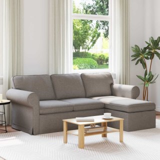 Sofa Ciemnoszary 215 x 138 x 80 cm tkanina