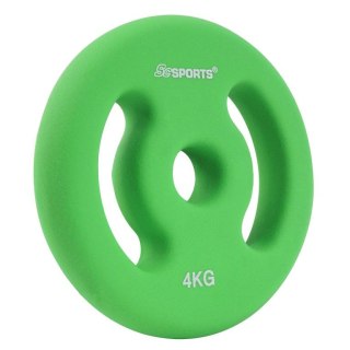 Neoprenowe talerze do hantli 2x4 kg ScSPORTS zielone