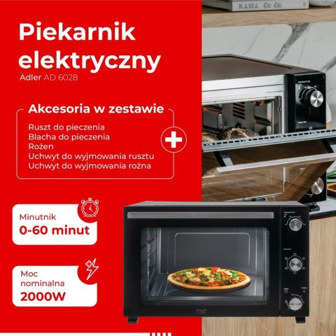 Piekarnik elektryczny ADLER AD 6028 (OUTLET)
