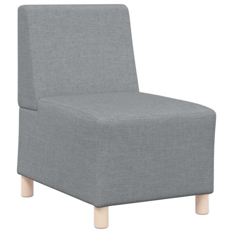 Modułowa sofa bez podłokietników 3 szt. Jasnoszary tkanina
