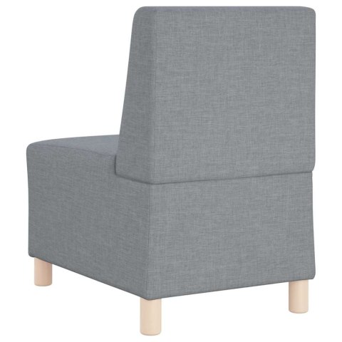 Modułowa sofa bez podłokietników 3 szt. Jasnoszary tkanina