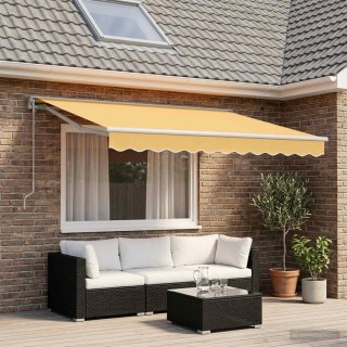 VidaXL Markiza wysuwana piaskowy 2,5 x 2 m Poliester i aluminium