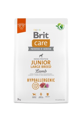 BRIT Care Hypoallergenic Junior Large Breed Lamb - sucha karma dla psa - 3 kg (OUTLET)