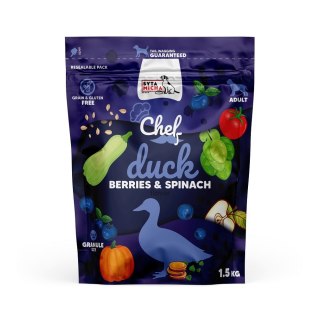 SYTA MICHA Karma sucha kaczka, jagody i szpinak 1,5kg pies (OUTLET)