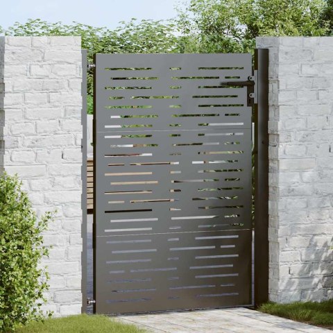 Brama ogrodowa Czarny 110 x 130 cm Stal malowana proszkowo