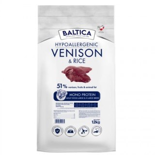 BALTICA NUTRACEUTIC Hypoallergenic Venison & rice L / XL 12kg (OUTLET)