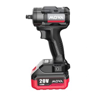 Klucz udarowy bezszczotkowy MOVA PW380K 20V 380Nm 1/2" (bateria i ładowarka w zestawie)