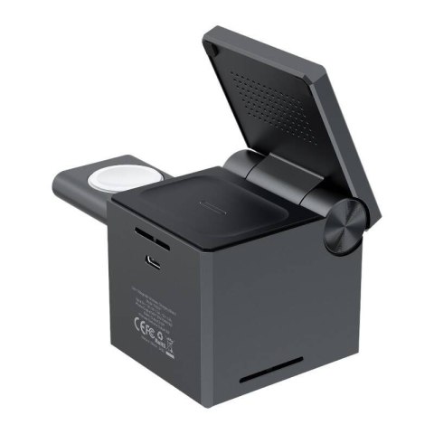 Ładowarka indukcyjna CHOETECH T632-F 15W 3w1 (czarna)