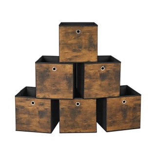 Organizer retro 6x pudełko składane 30x30x30 cm do domu