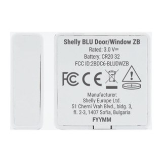 Czujnik drzwi i okien Shelly BLU Door/Window ZB Zigbee, Bluetooth
