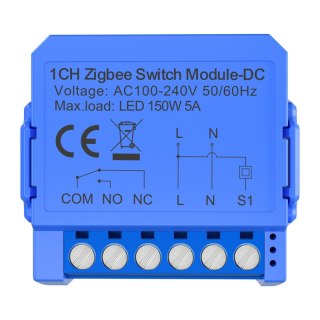 Przekaźnik Zigbee AVATTO ZWSM16-DC-1 1-kanałowy styk beznapięciowy