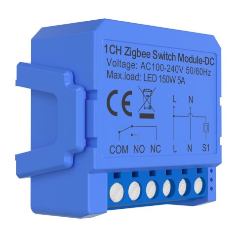 Przekaźnik Zigbee AVATTO ZWSM16-DC-1 1-kanałowy styk beznapięciowy