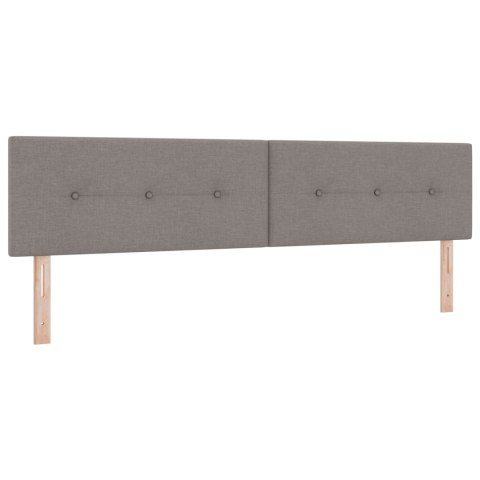 Łóżko Box Spring z materacem i LED Ciemnoszary 200 x 200 cm