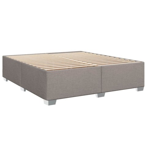 Łóżko Box Spring z materacem i LED Ciemnoszary 200 x 200 cm