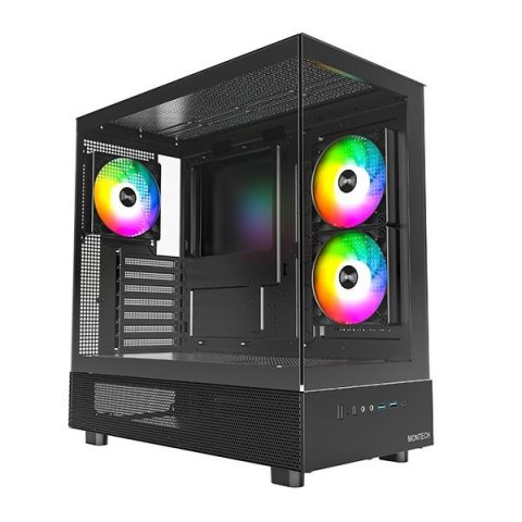 CASE MIDITOWER ATX W/O PSU/BLACK XR (B) MONTECH