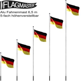 FLAGMASTER Maszt flagowy w tym. flagi Ukraina, 650 cm