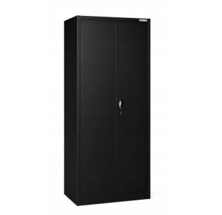 Iron Mate Szafa Gospodarcza Metalowa SATURN 185x90x45 Czarna RAL9005