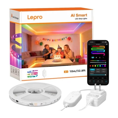 Taśma LED Lepro S1 10m Wi-Fi Bluetooth RGBIC