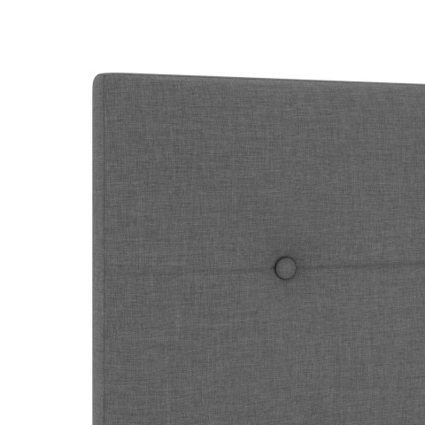 Łóżko Box Spring z materacem i LED ciemnoszary 200 x 200 cm
