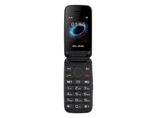 Telefon dla seniora BLOW z klapką S24 czarny