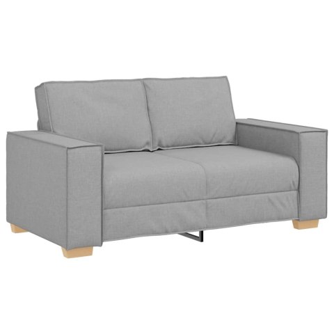 Sofa 3 szt. Szary chmur Tkanina lniana