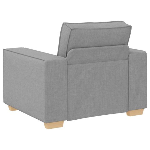 Sofa 3 szt. Szary chmur Tkanina lniana