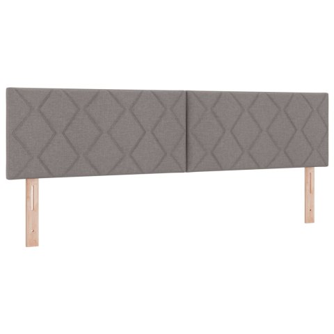 Łóżko Box Spring z materacem i LED Ciemnoszary 180 x 200 cm