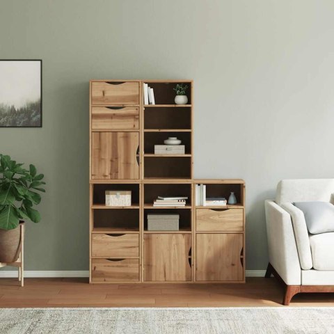 Szafki boczne 5 szt. "ODDA" 40x24x79 cm Drewno lite Sosna