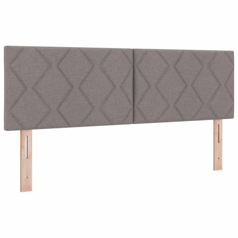 VidaXL Łóżko kontynentalne z materacem Ciemnoszary 140 x 200 cm