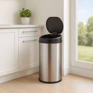 Automatyczny kosz na śmieci 50 l z czujnikiem, stal
