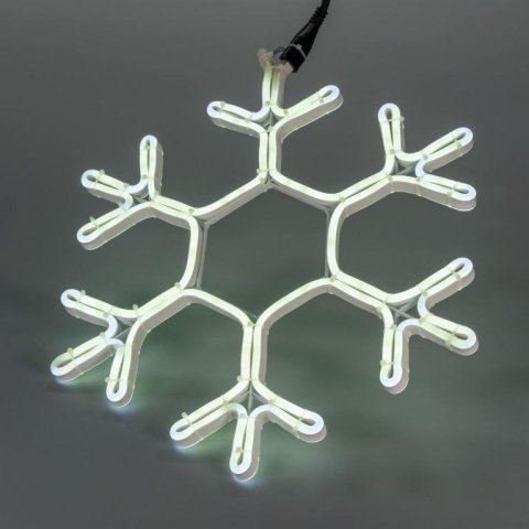 Lampka świąteczna w kształcie płatka śniegu, 360 LED, zimna