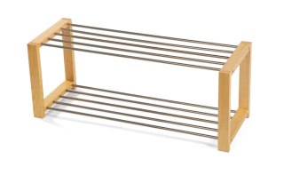 Metalowa szafka na buty w kolorze naturalnym 80 x 32 x 30 cm