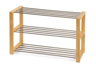 Metalowa szafka na buty w kolorze naturalnym 80 x 50 x 30 cm