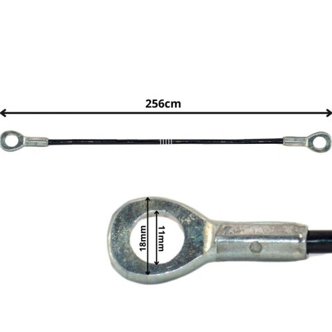 LINKA DO ATLASU 256CM OCZKO OCZKO STALOWA PVC
