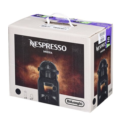 Ekspres kapsułkowy DeLonghi Nespresso Inissia EN80.B (1260W; kolor czarny) (OUTLET)