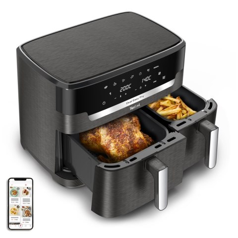 Frytkownica beztłuszczowa TEFAL DualEasy EY942HE0