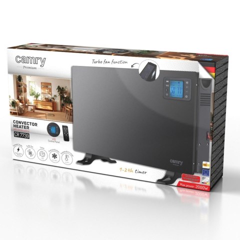 Grzejnik konwektorowy CAMRY CR 7739 black