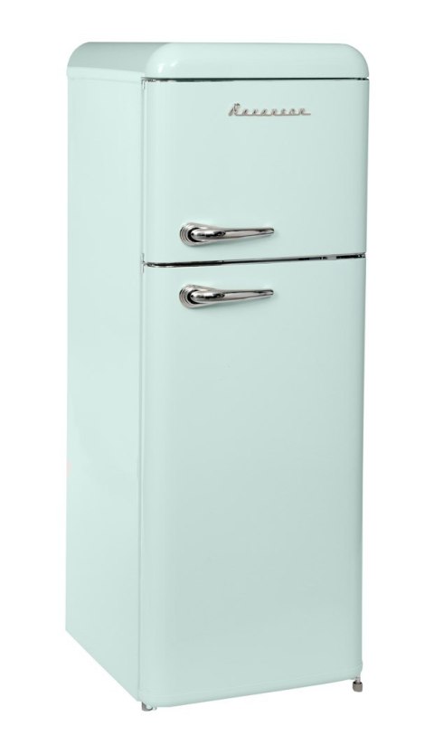Lodówka Retro Ravanson LKK-210RM 545 x 585 x 1470 mm | 160l | klasa E | miętowy