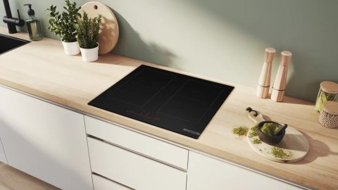 Płyta indukcyjna Bosch PVQ61CHB1E Serie 6 60 cm | 4 pola | PowerBoost | CombiZone | czarny mat | bezramkowa (OUTLET)
