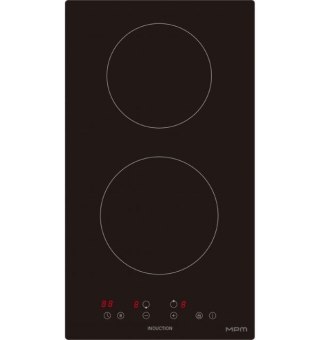 Płyta indukcyjna MPM MPM-30-IM-12/N 30 cm | 2 pola | PowerBoost | 9 poziomów mocy | czarny | ultra płaska (OUTLET)